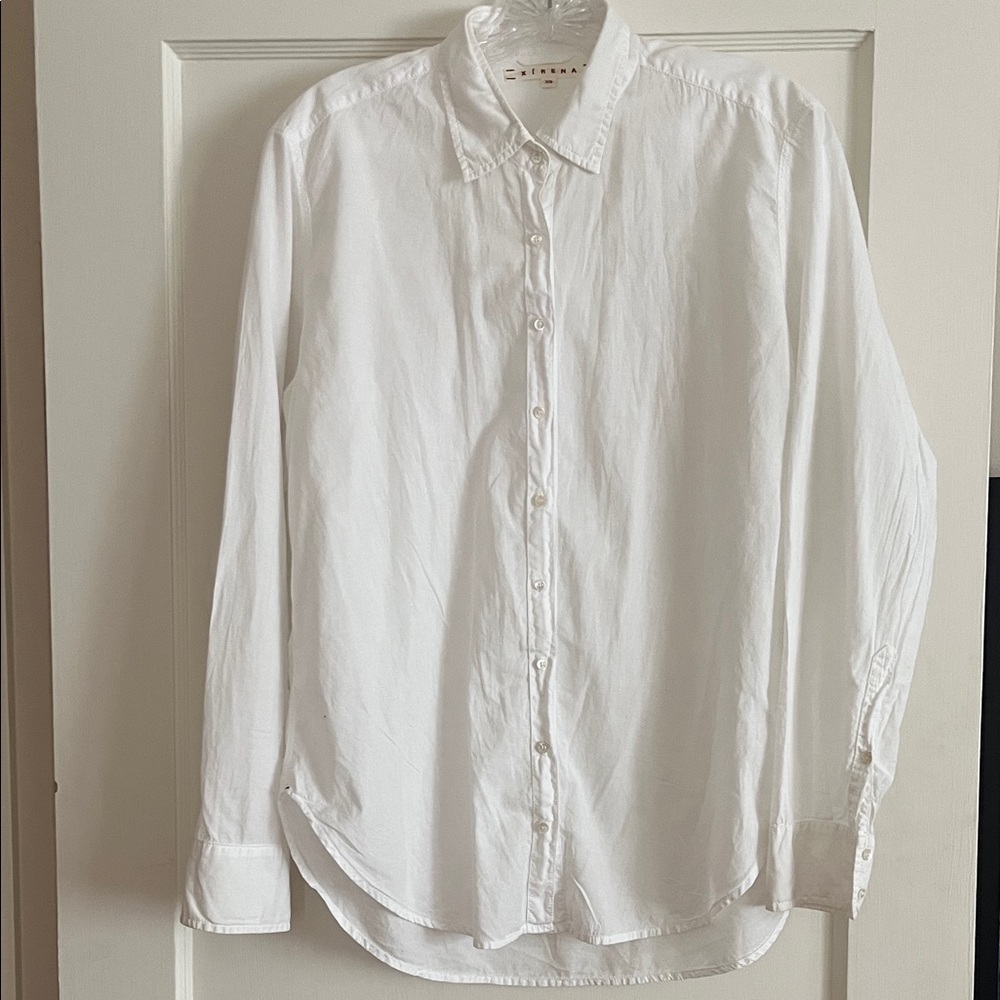 XiRENA Beau White Casual Button-Down Shirt XS